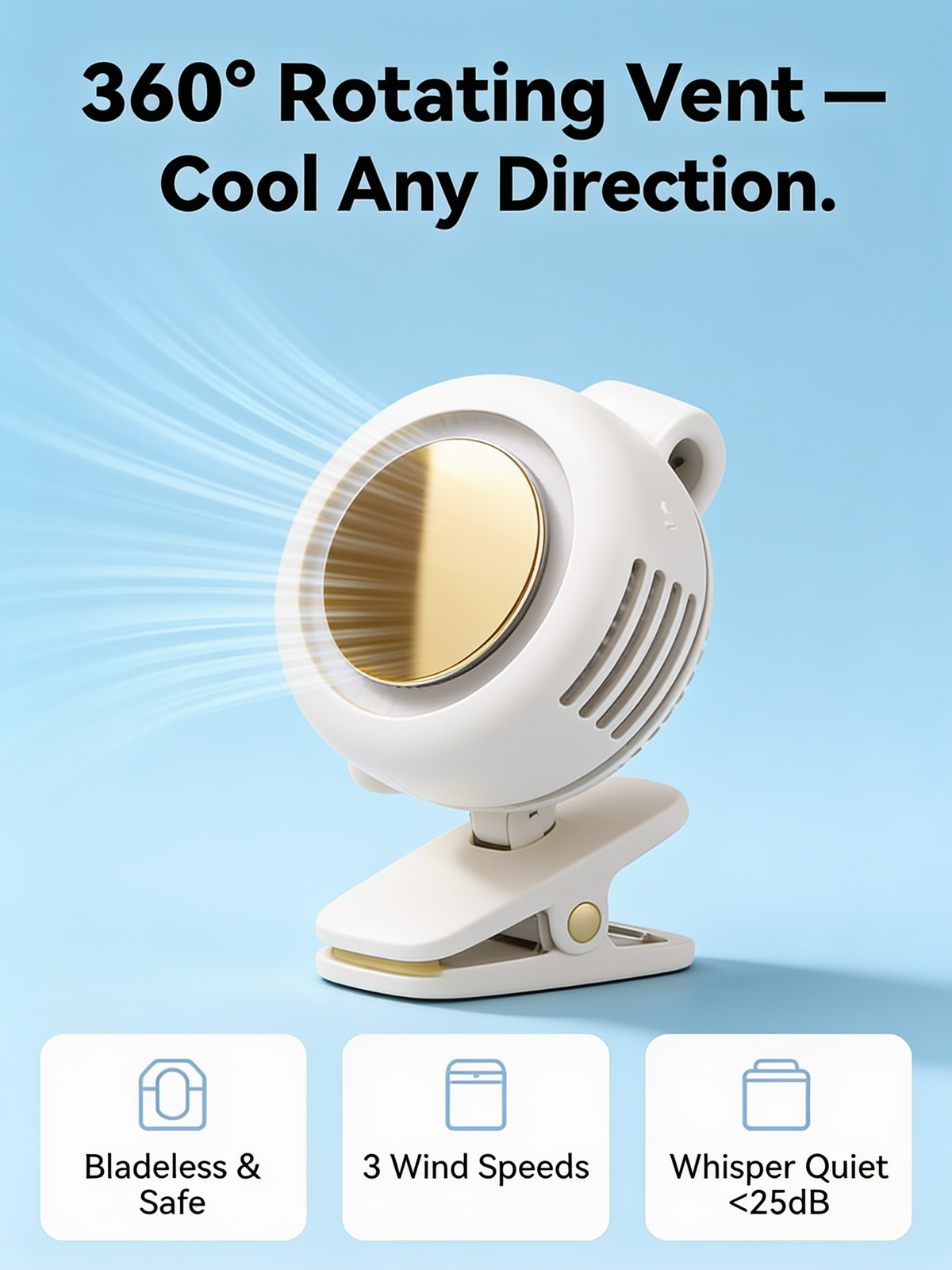 Novu™ Small Portable Fan Clip On