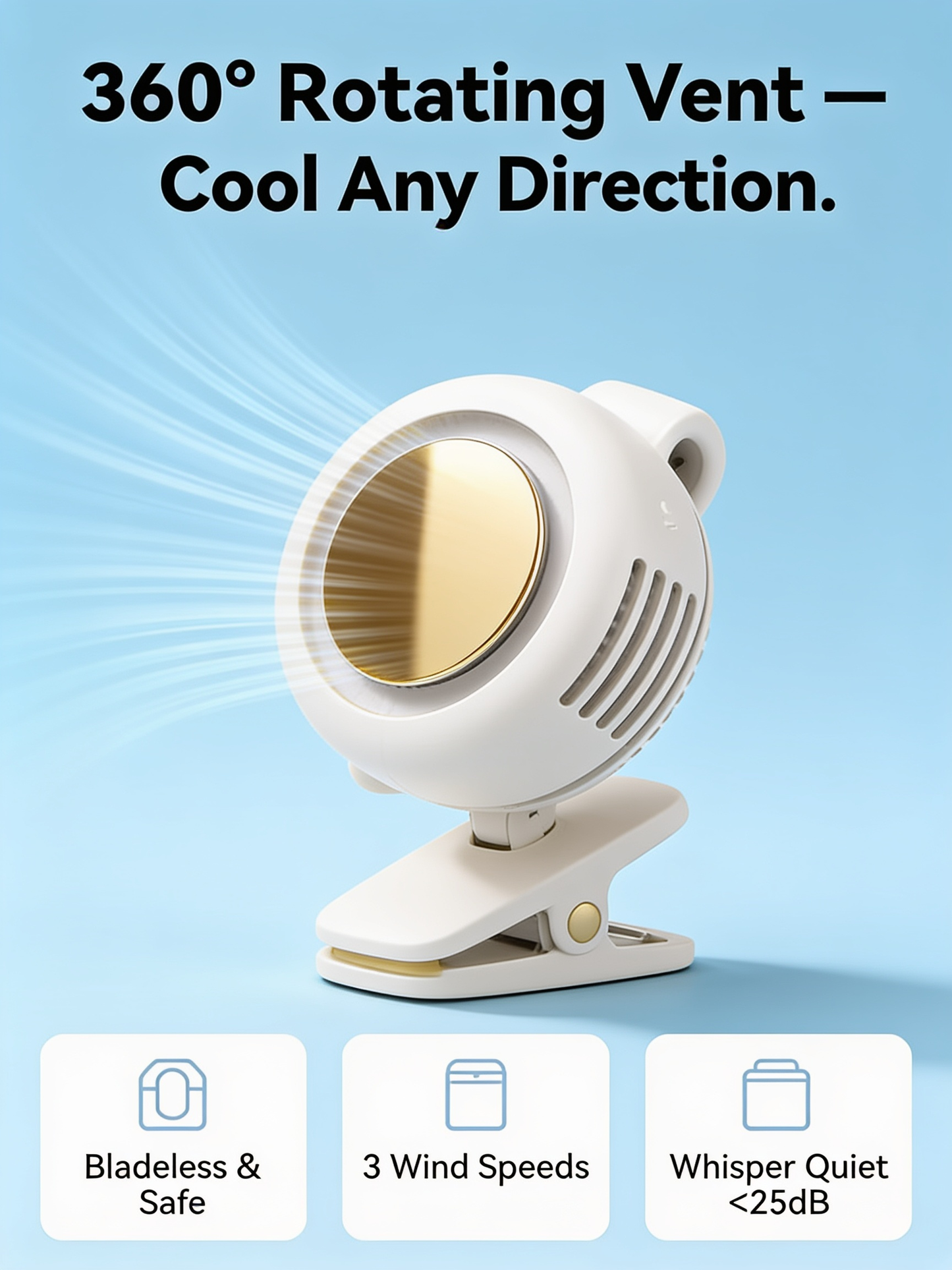 Novu™ Small Portable Fan Clip On